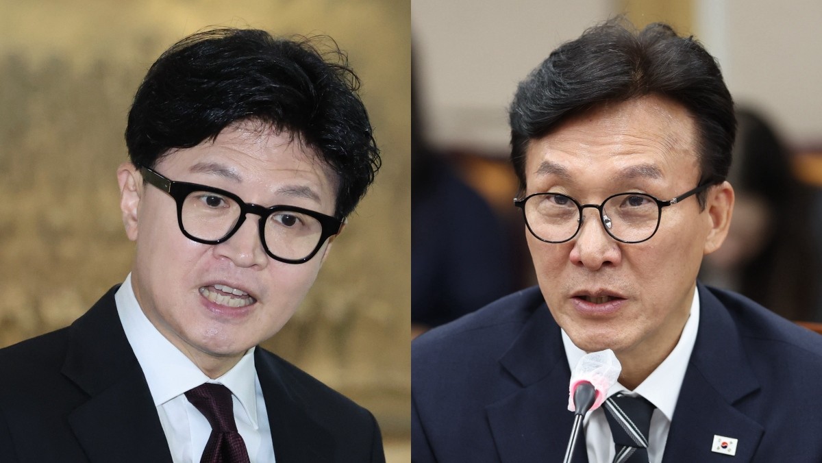 한동훈 무소속 의원, 김민석 더불어민주당 대표 / 뉴스1