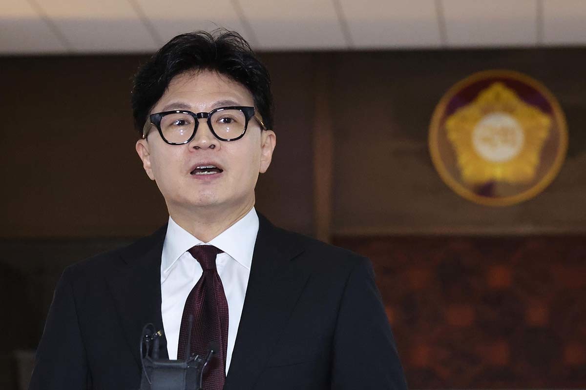한동훈 무소속 의원이 9일 서울 여의도 국회에서 김승원 법무부 장관 후보자 의혹과 관련해 발언을 하고 있다. / 뉴스1
