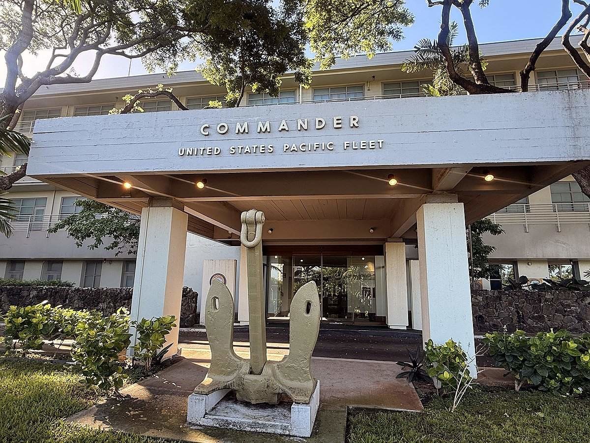 미국 하와이 진주만-히캄 합동기지에 있는 미 해군 태평양함대 사령부 건물 / 연합뉴스