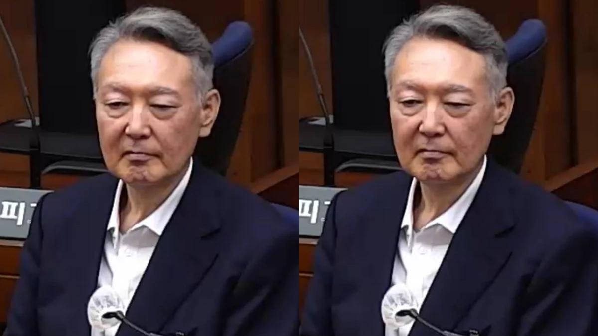 지난 7월 27일 서울 서초구 서울중앙지방법원에서 윤석열 전 대통령의 공직선거법 위반 혐의 1심 선고가 진행되고 있다. 이날 법원은 윤석열에게 징역 1년 6개월에 집행유예 3년을 선고했다. / 서울중앙지방법원 제공-뉴스1
