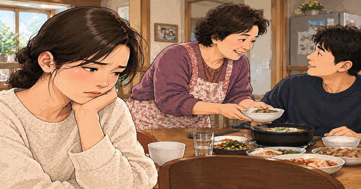 밥 먹는 2시간 내내 사위 눈치만... 남편 담배 피우러 나가자 친정 엄마가 한 충격적인 말