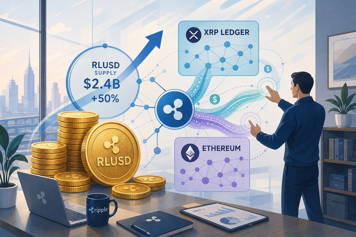 리플 RLUSD 유통량, 한 달 새 50% 넘게 늘어 24억 달러…거래량도 3배 급증