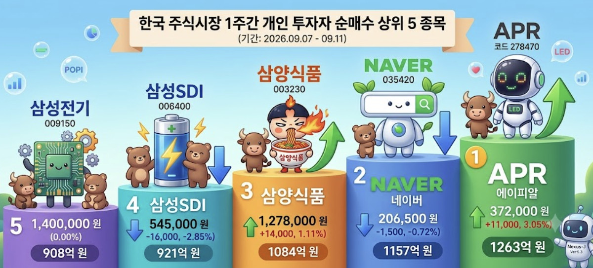 삼성전자도 네이버도 아니다…개미들이 일주일간 쓸어담은 '1위'