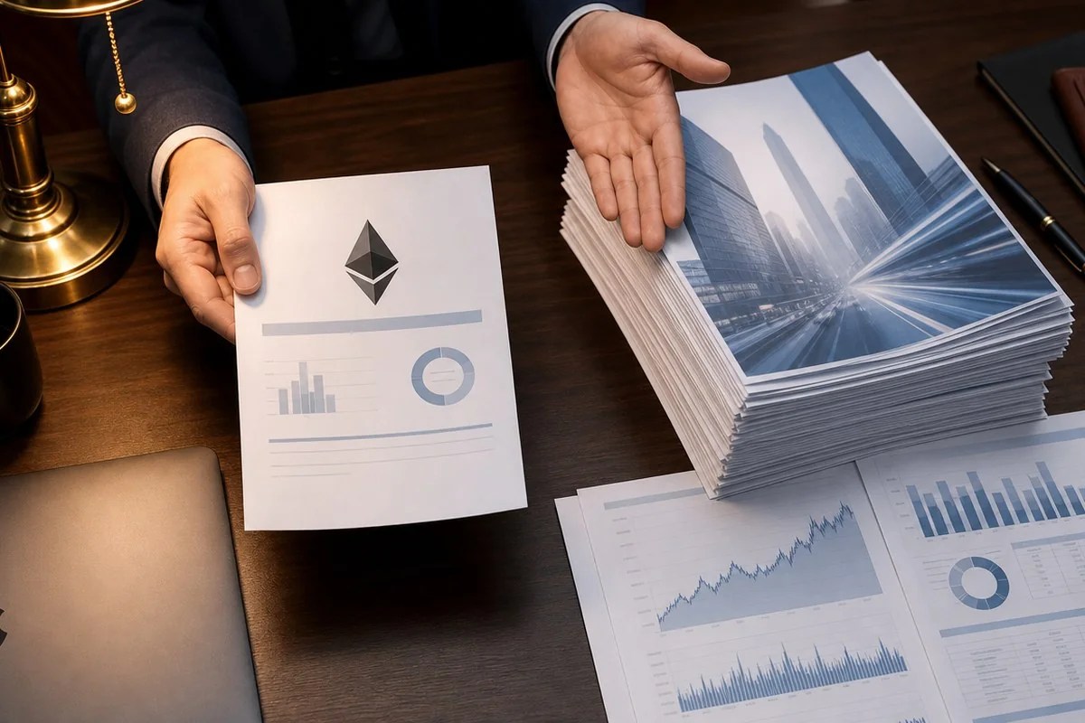 ETHB, 이자는 주는데 자산은 ETHA의 8분의 1 수준 / AI 생성 이미지