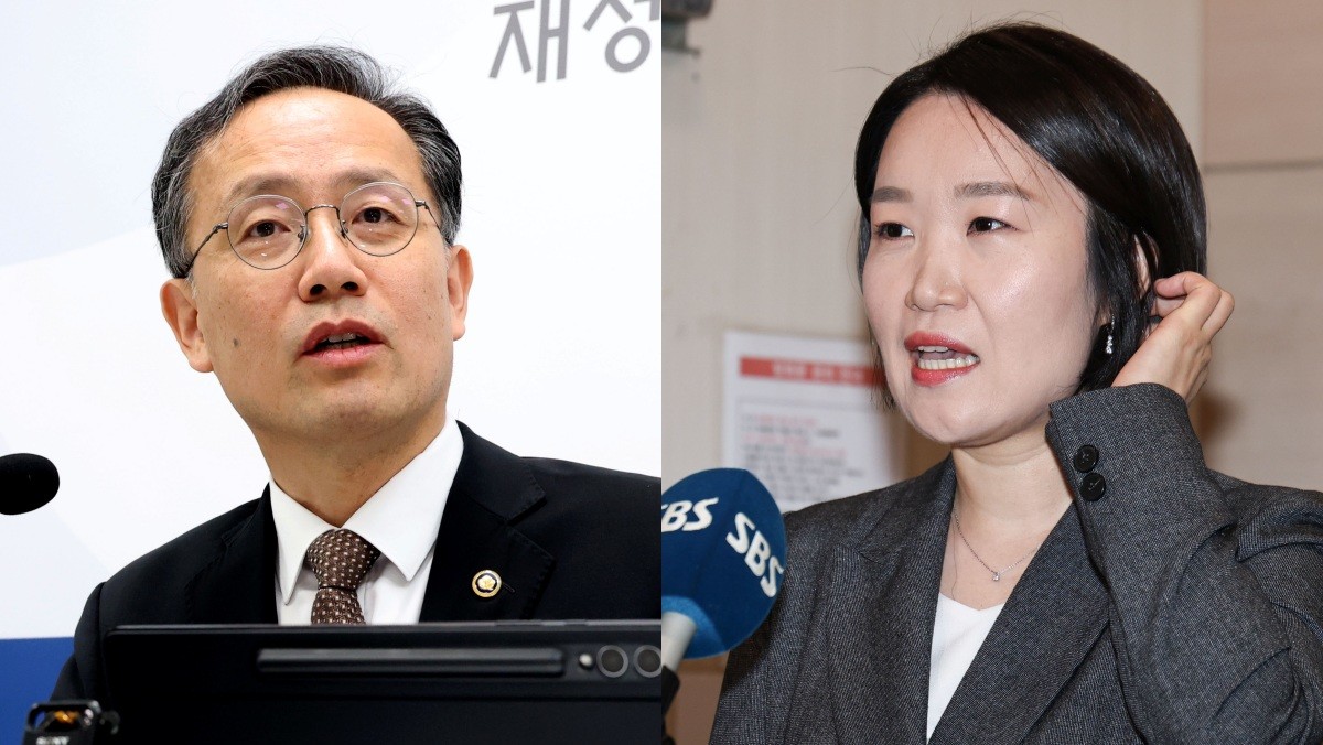 이형일 경제부총리 겸 재정경제부 장관 후보자(왼쪽)와 이소영 중소벤처기업부 장관 후보자. / 뉴스1