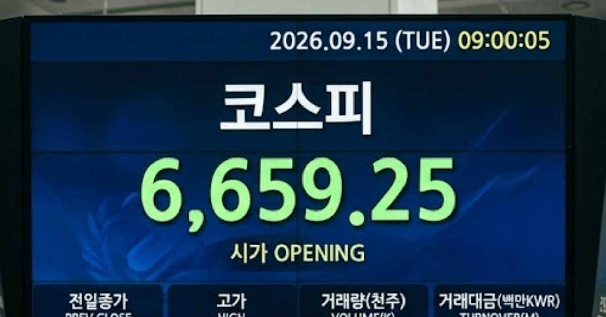 코스피 6659.25 출발…엇갈린 대형주 상승하는 곳 어디?