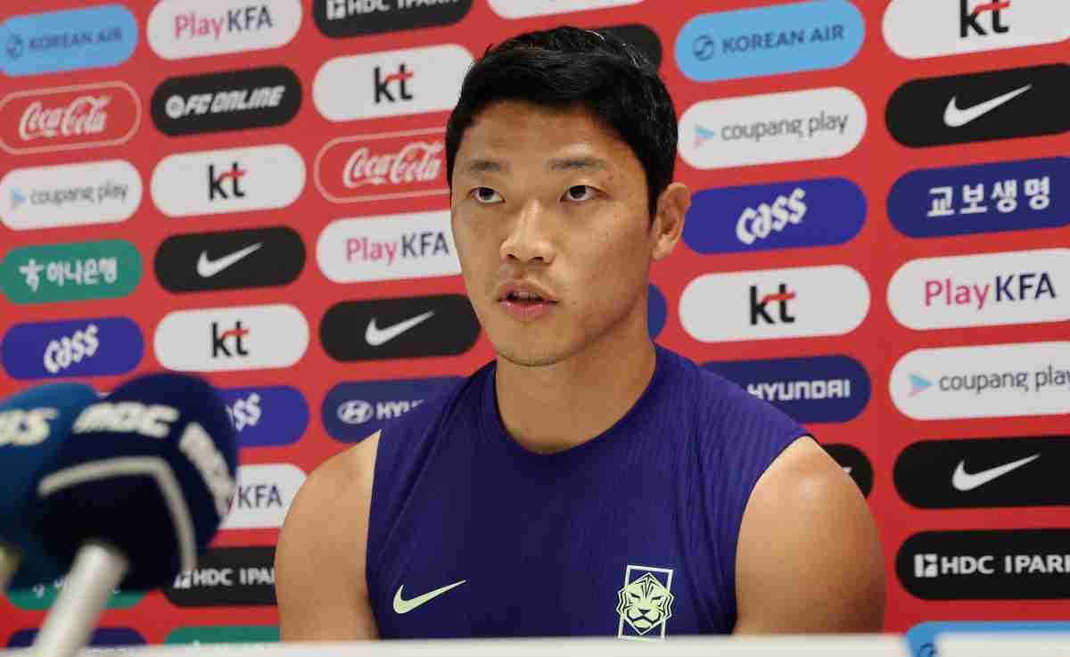 2026 북중미 월드컵에 출전하는 대한민국 축구 국가대표팀 황희찬이 지난 6월 멕시코 과달라하라 인근 사포판에 위치한 치바스 바예 베르데에서 인터뷰를 하고 있다. / 뉴스1