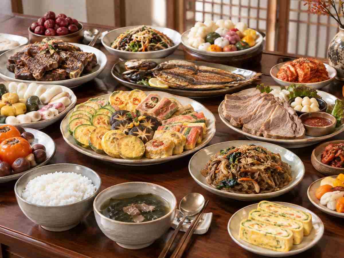 명절 푸짐한 밥상 / AI 생성 이미지