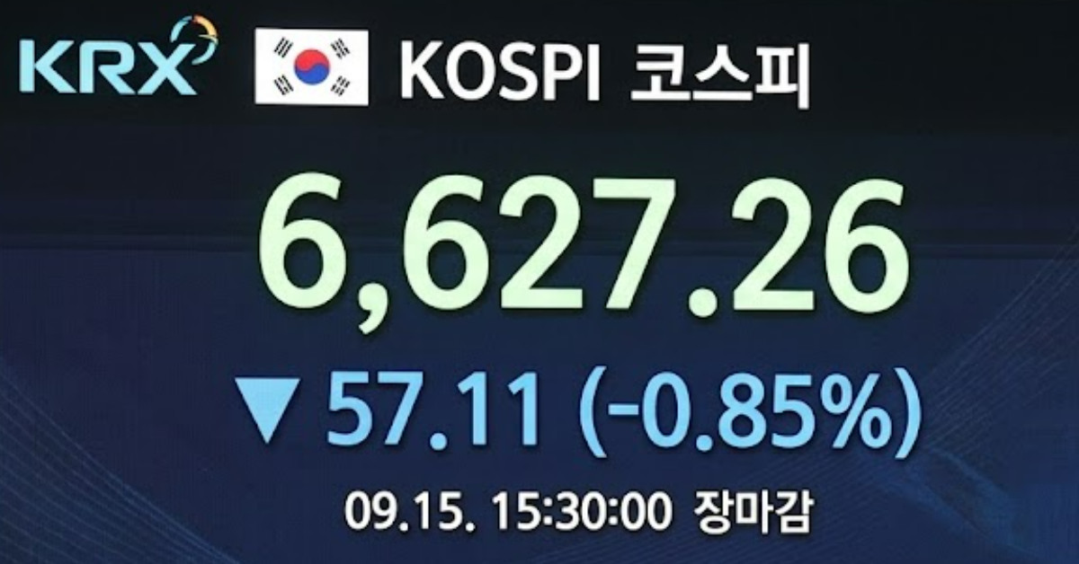 코스피 6627.26 마감…대형주 수급 대결 승자는?