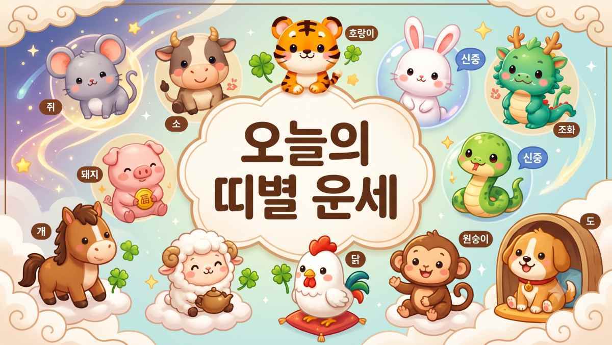 9월 17일 12지지 운세 대공개, 띠별 길흉이 갈린다 (+운세분석)