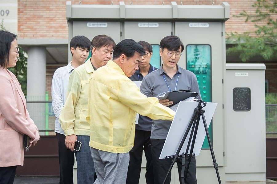 지난 7월 집중호우 대비 관내 시설물 점검