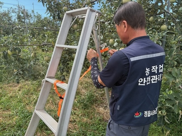 정읍시, 과수 농가 사다리 추락사고 예방 나서