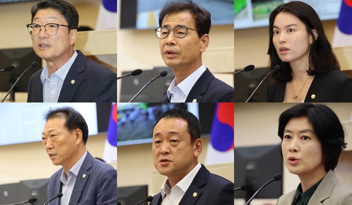 포항시의회 제333회 임시회 5분자유발언 하는 의원들/포항시의회