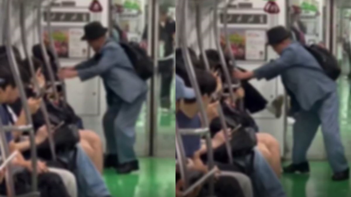 앉아 있던 여성에게 “내려!”…2호선에서 순식간에 벌어진 난투극 (영상)