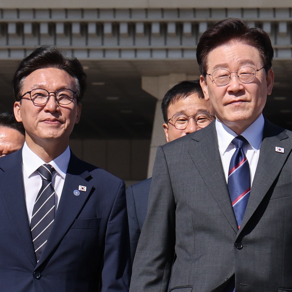 김민석 더불어민주당 대표와 이재명 대통령. / 뉴스1