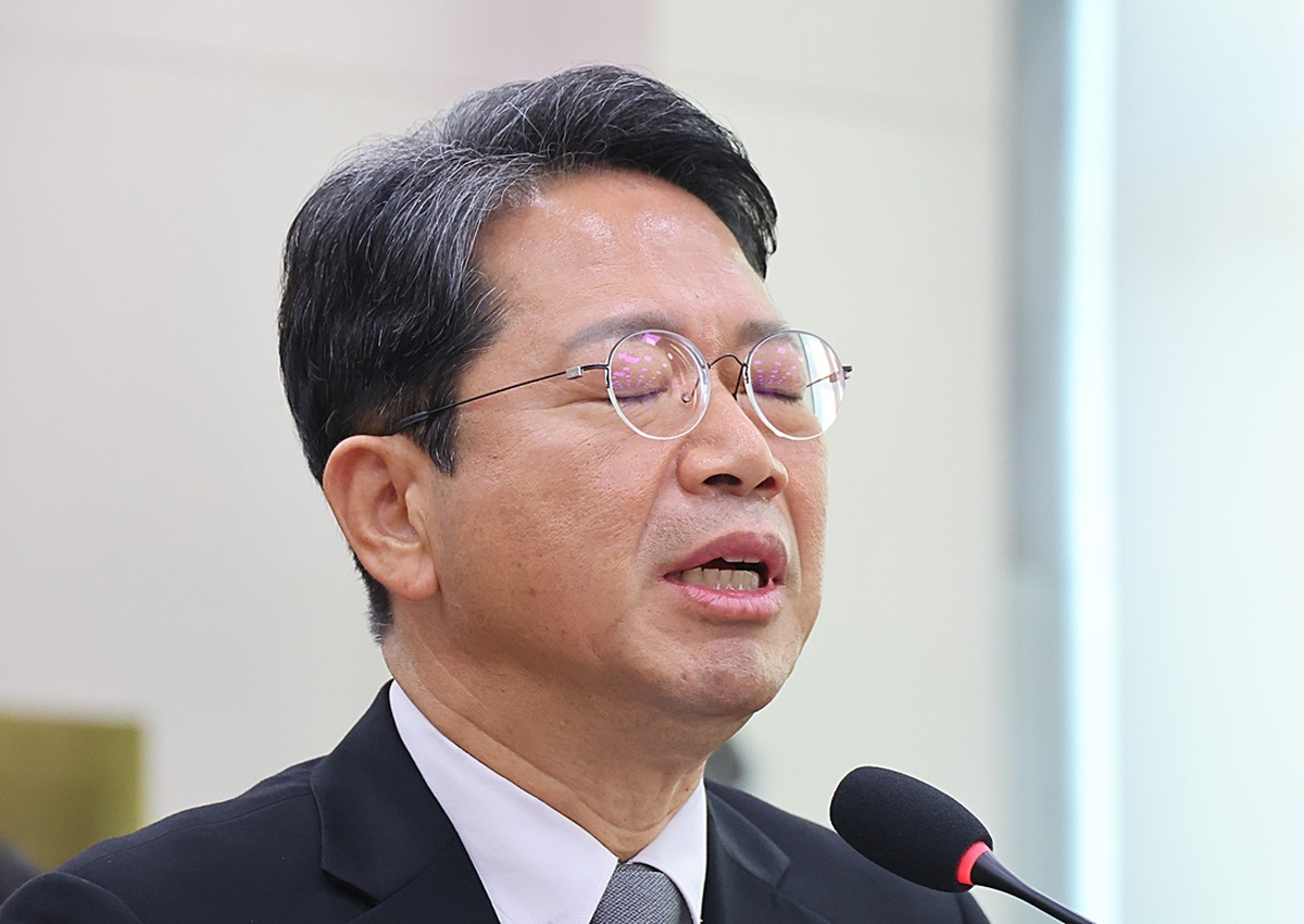 김승원 법무부 장관 후보자가 서울 여의도 국회 법제사법위원회에서 열린 인사청문회에서 발언하고 있다. 기사 이해를 돕기 위한 자료 사진 / 뉴스1