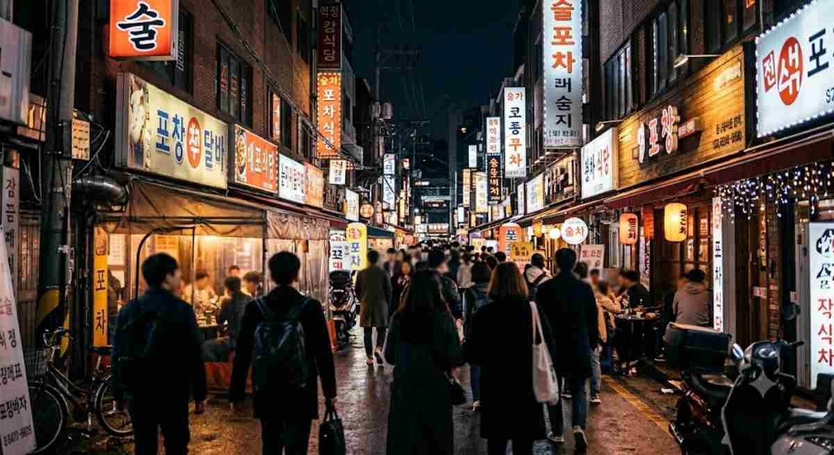 서울 도심 번화가 사진 / AI 생성 이미지