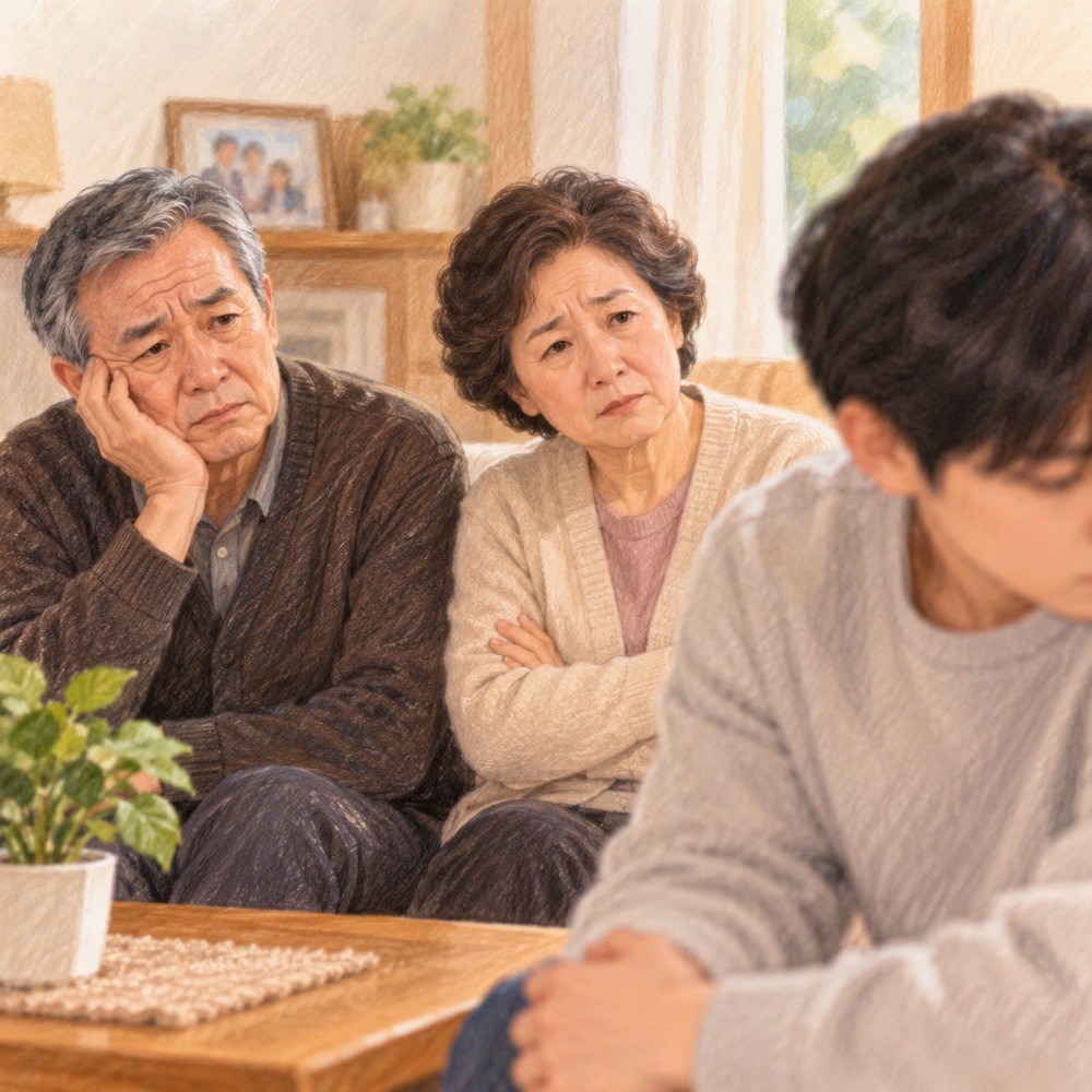 자식에게 서운한 부모님 모습을 표현한 자료이미지. AI툴로 생성됐습니다.