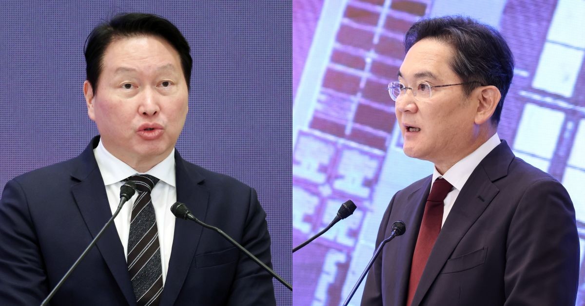 최태원 SK 회장, 이재용 삼성 회장 / 뉴스1