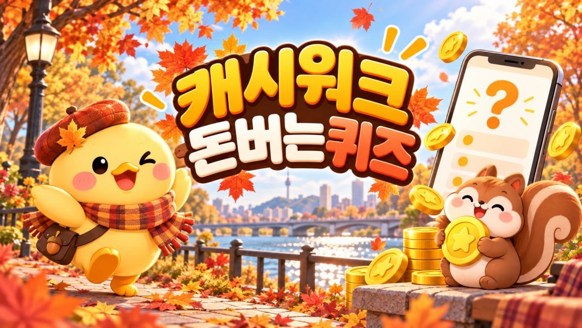 오늘은 금요일… 9월 18일 '캐시워크 돈버는퀴즈' 정답은?