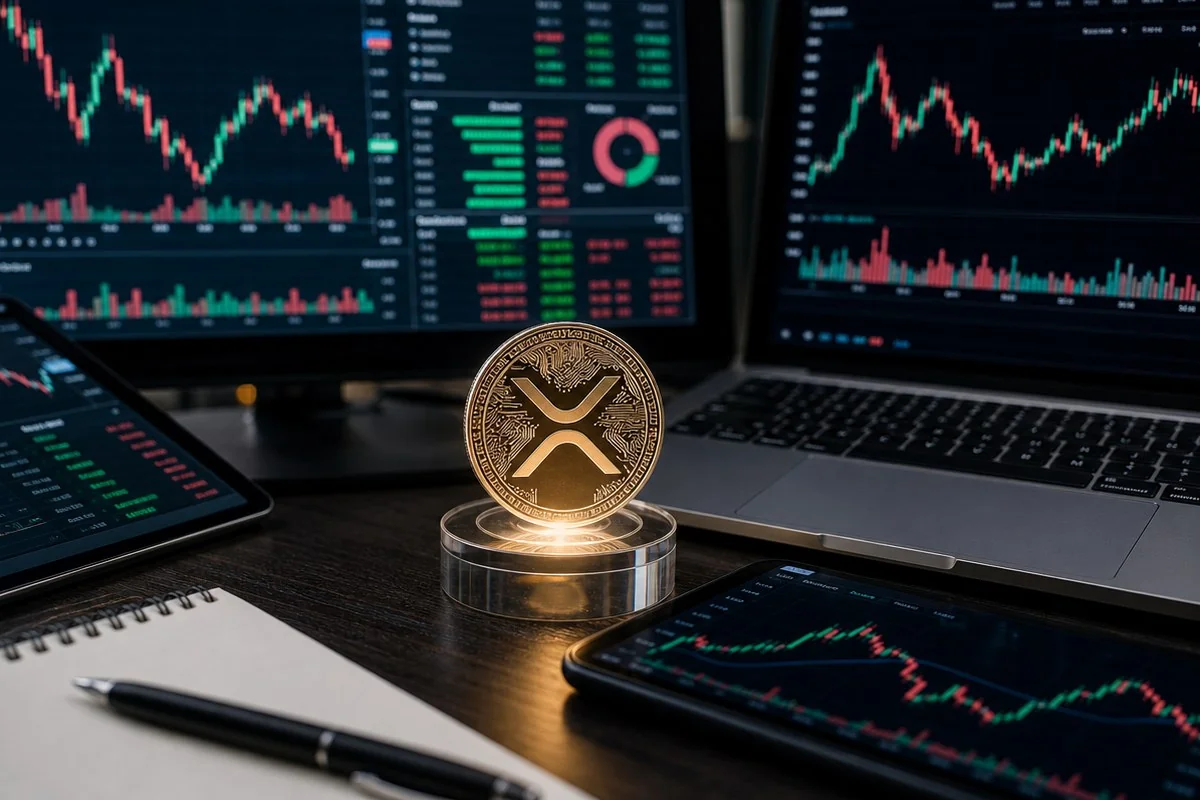 XRP ETF, 하루 이탈에도 월간 흐름은 견조 — AI로 생성한 자료 이미지