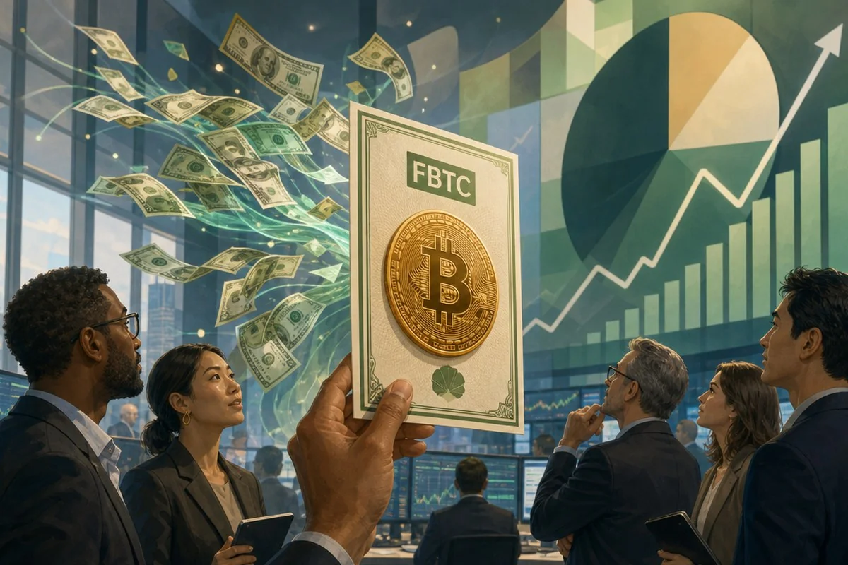 하루 만에 8월 9일치 누적액의 75%를 채운 FBTC — 내용 이해를 돕는 AI 이미지