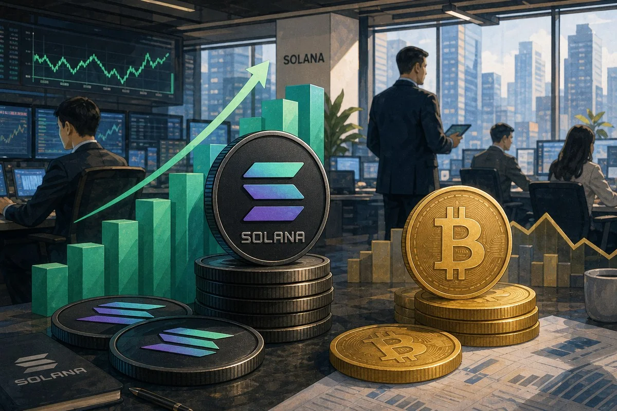 BSOL이 이끈 12주 행진, 마지막 날 하루에 4,760만 달러 — AI로 생성한 자료 이미지