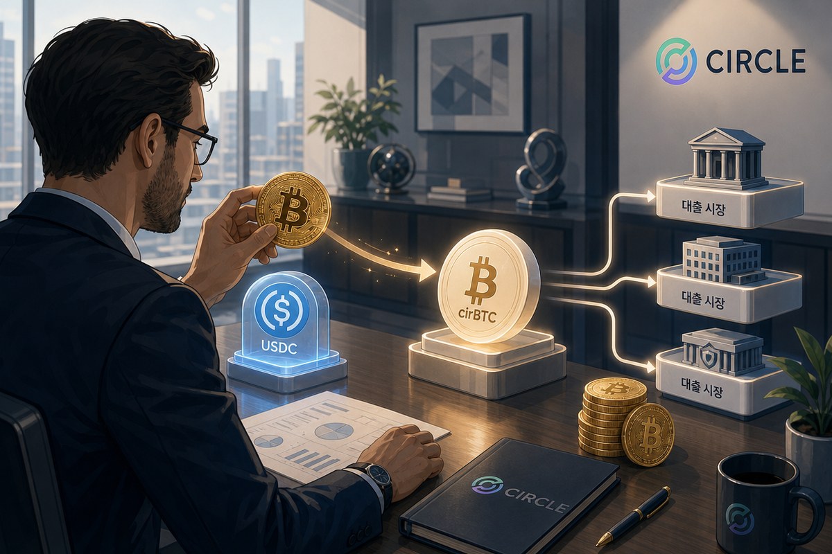 써클, 비트코인 팔지 않고 USDC 빌린다…cirBTC 발행해 모르포서 담보대출