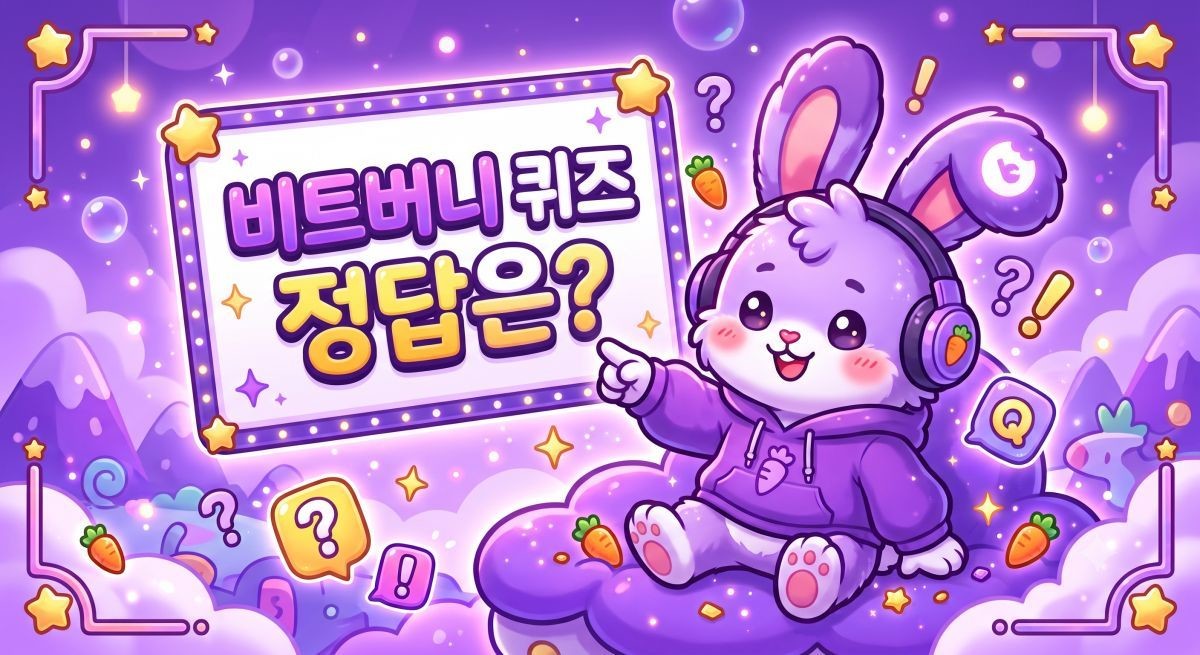 AI로 제작한 비트버니 퀴즈 관련 이미지.
