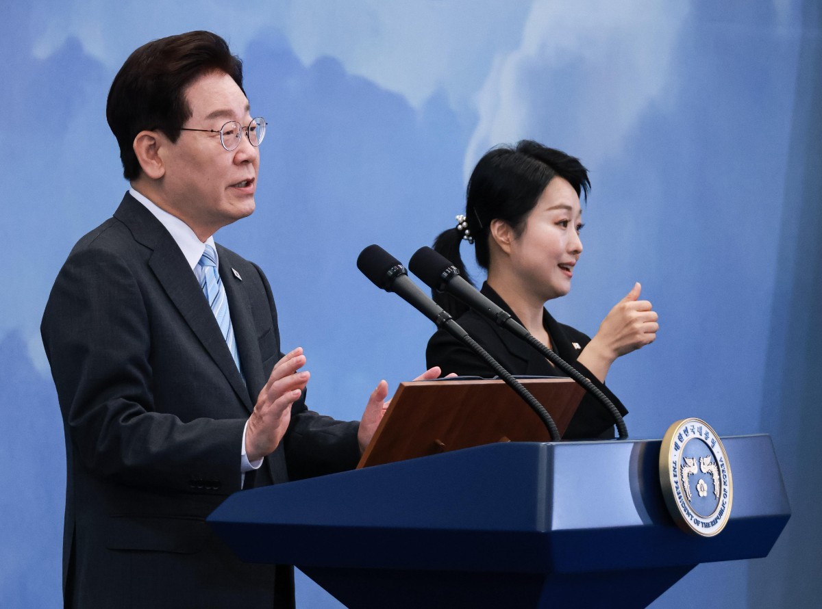 이재명 대통령이 19일 청와대 영빈관에서 열린 2026 청년의 날 기념식에서 기념사를 하고 있다. / 뉴스1