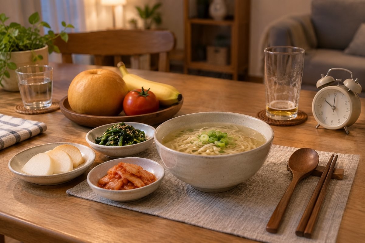 해장 음식 / 기사 내용을 바탕으로 제작한 AI 이미지. 실제 모습과 차이가 있을 수 있습니다