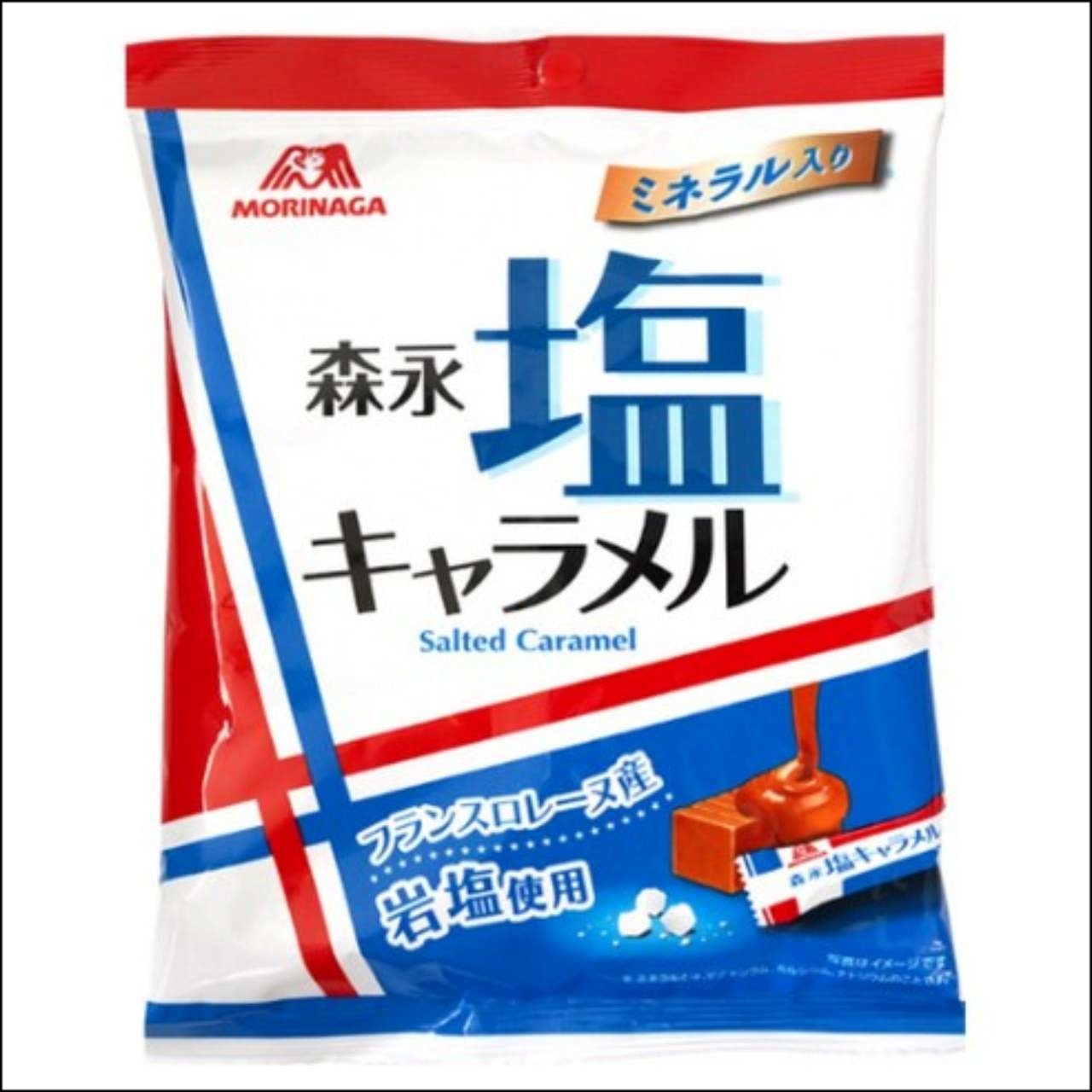 모리나가 제과 소금 카라멜 제품 사진. / 모리나가 제과