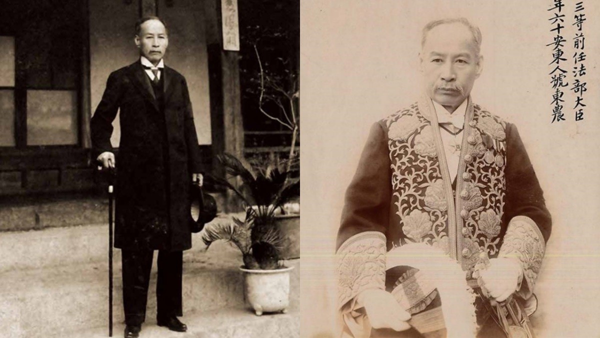 왼쪽부터 동농문화재단이 공개한 동농 김가진 선생의 모습과 대한제국 대례복을 입은 김가진 선생. / 동농문화재단·대한민국임시정부기념사업회 제공