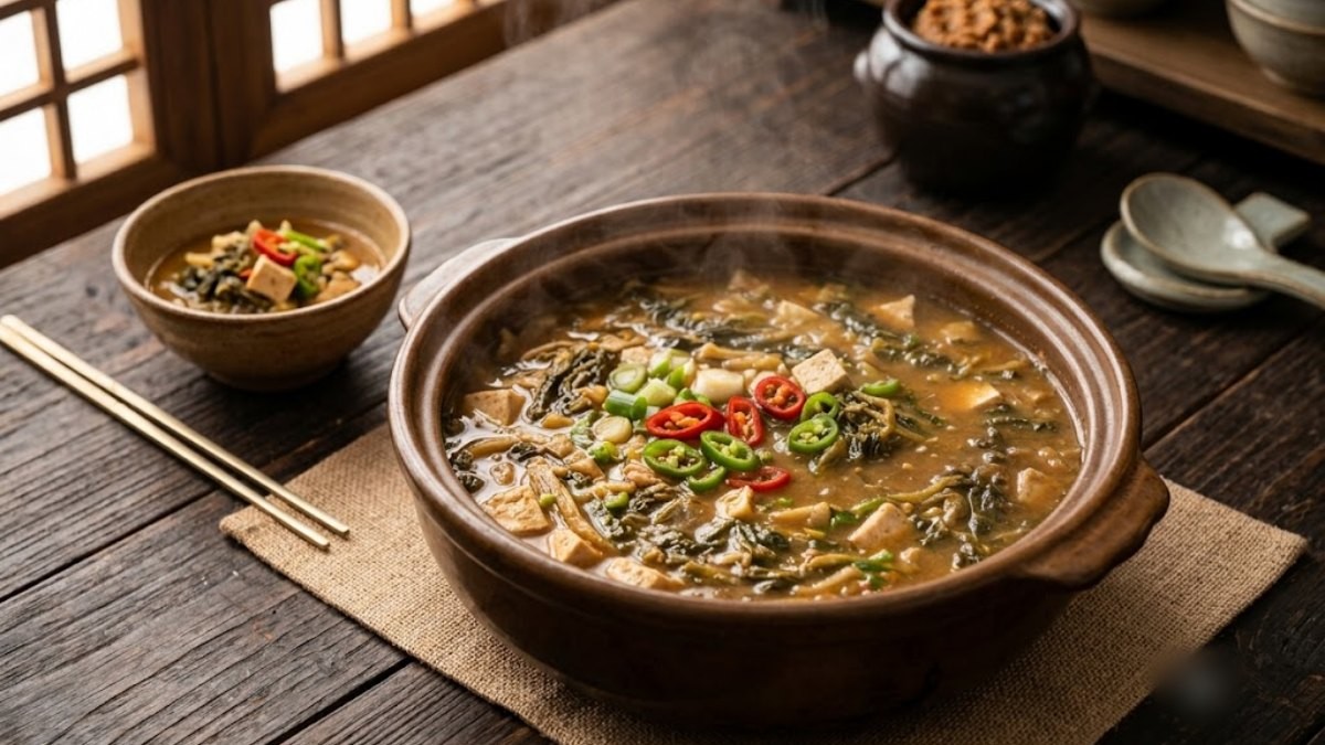 시래기 된장찌개 / 기사 내용을 바탕으로 제작한 AI 이미지. 실제 모습과 차이가 있을 수 있습니다
