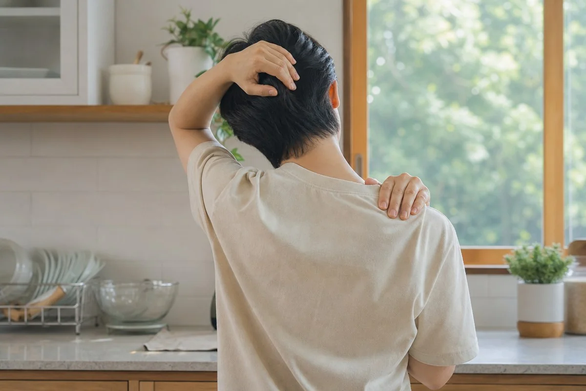 근육은 갑자기 늘어나지 않고 서서히 풀린다 — AI로 생성한 자료 이미지