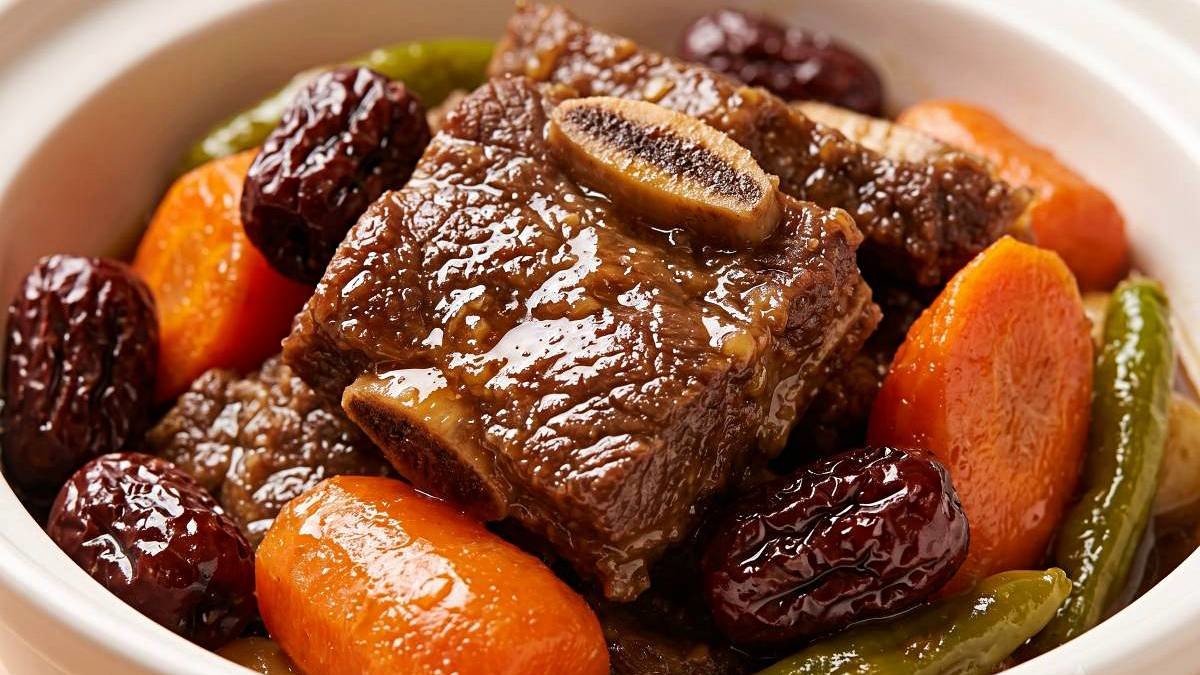 윤기 좔좔 소갈비찜. 기사 내용 토대로 AI툴 활용해 제작한 자료사진.