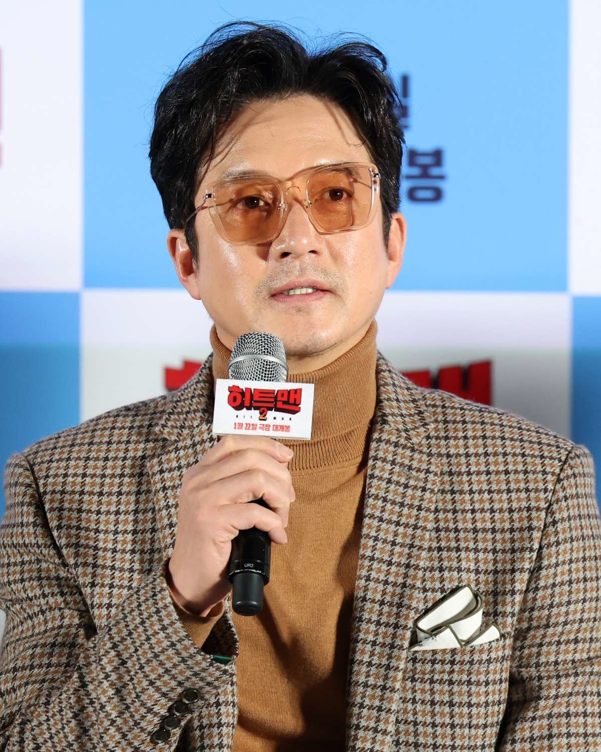 배우 정준호가 지난해 서울 용산구 CGV 용산점에서 열린 영화 '히트맨2' 언론시사회에 참석해 인사말을 하고 있다. / 뉴스1