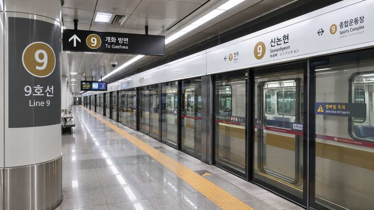 9호선 승강장 모습 / AI 생성 이미지