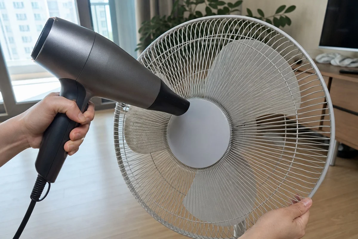 물티슈로 겉만 닦으면 먼지의 대부분은 그 자리에 남는다 — AI 자료 이미지