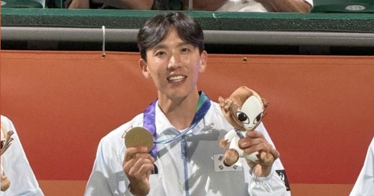 순천시청 소속 이하늘, 아시안게임 정구 단체전 동메달 획득