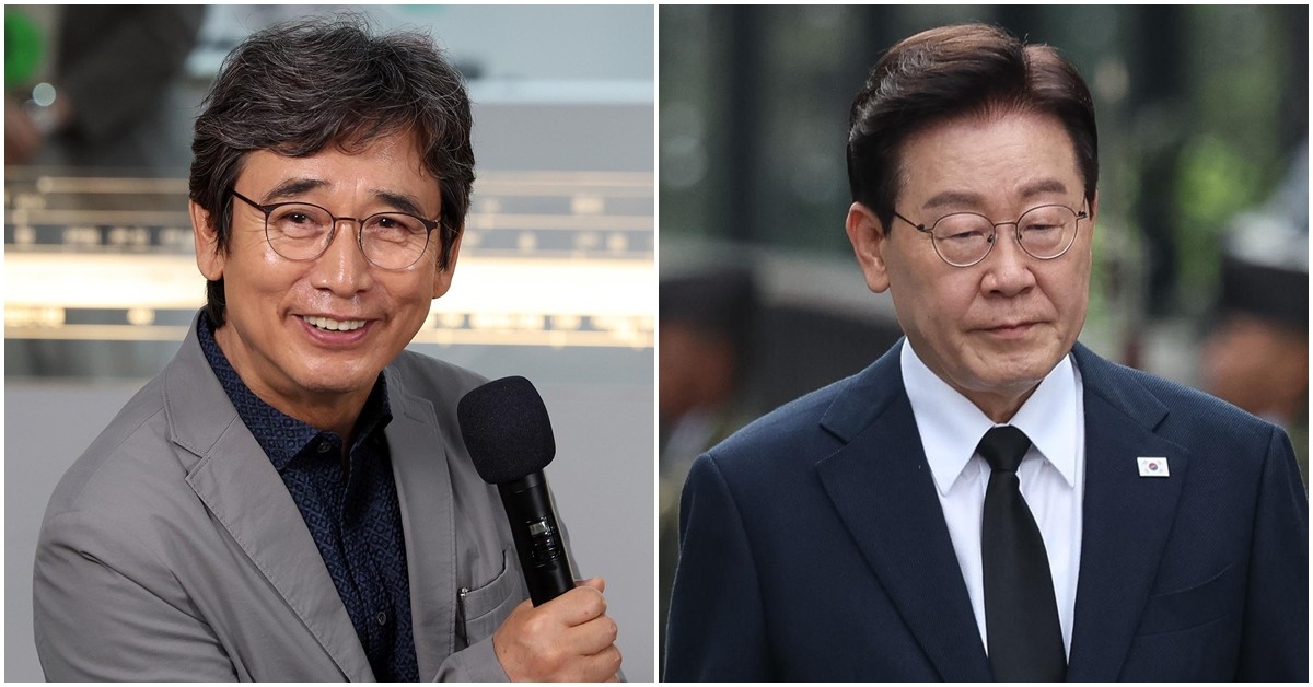유시민 작가(왼쪽)와 이재명 대통령. / 뉴스1