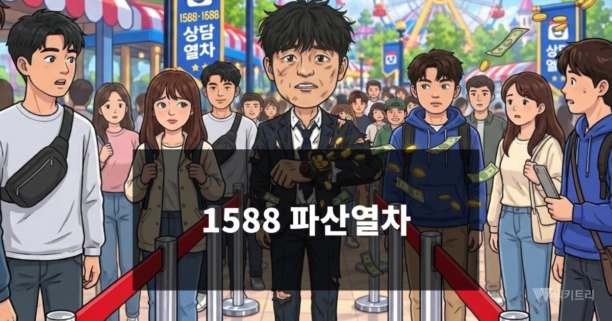 [위키만평] 1588 파산열차
