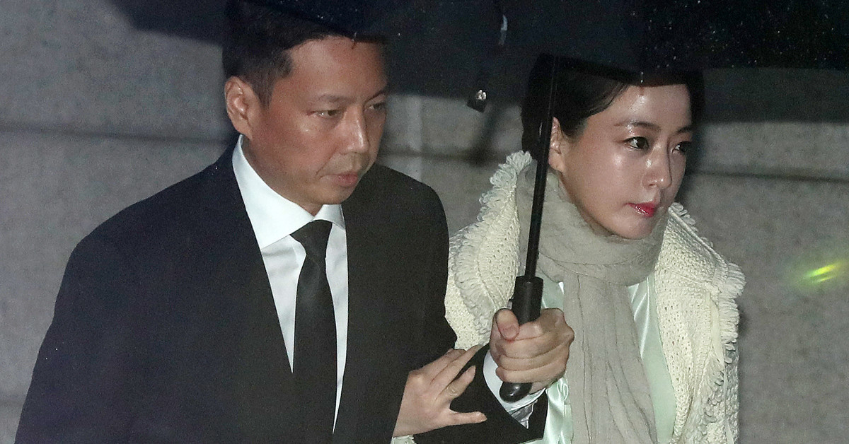 정대선 현대 비에스앤씨 사장과 부인 노현정 씨 / 뉴스1