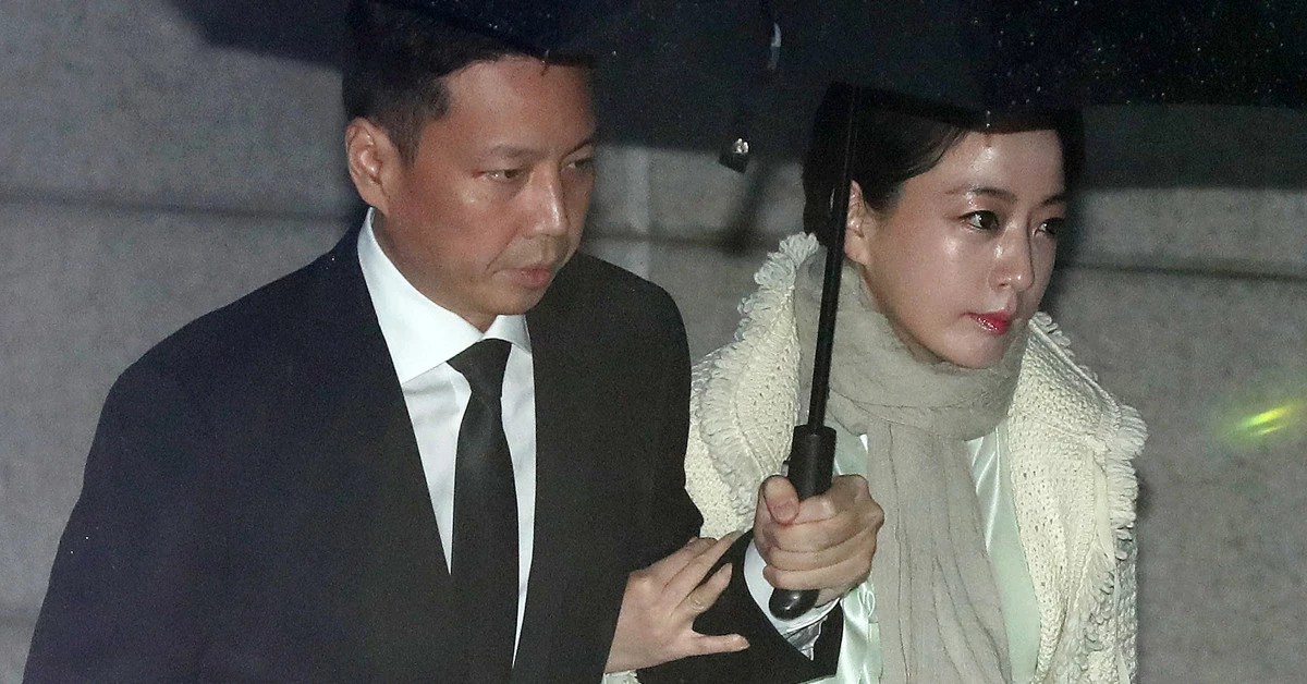 정대선 현대 비에스앤씨 사장과 부인 노현정 씨 / 뉴스1