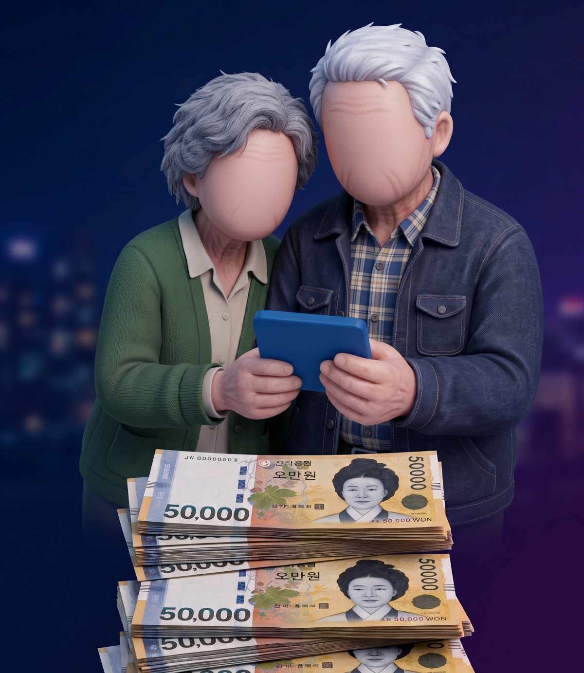 기초연금. 기사 내용 토대로 AI툴 활용해 제작한 자료사진.