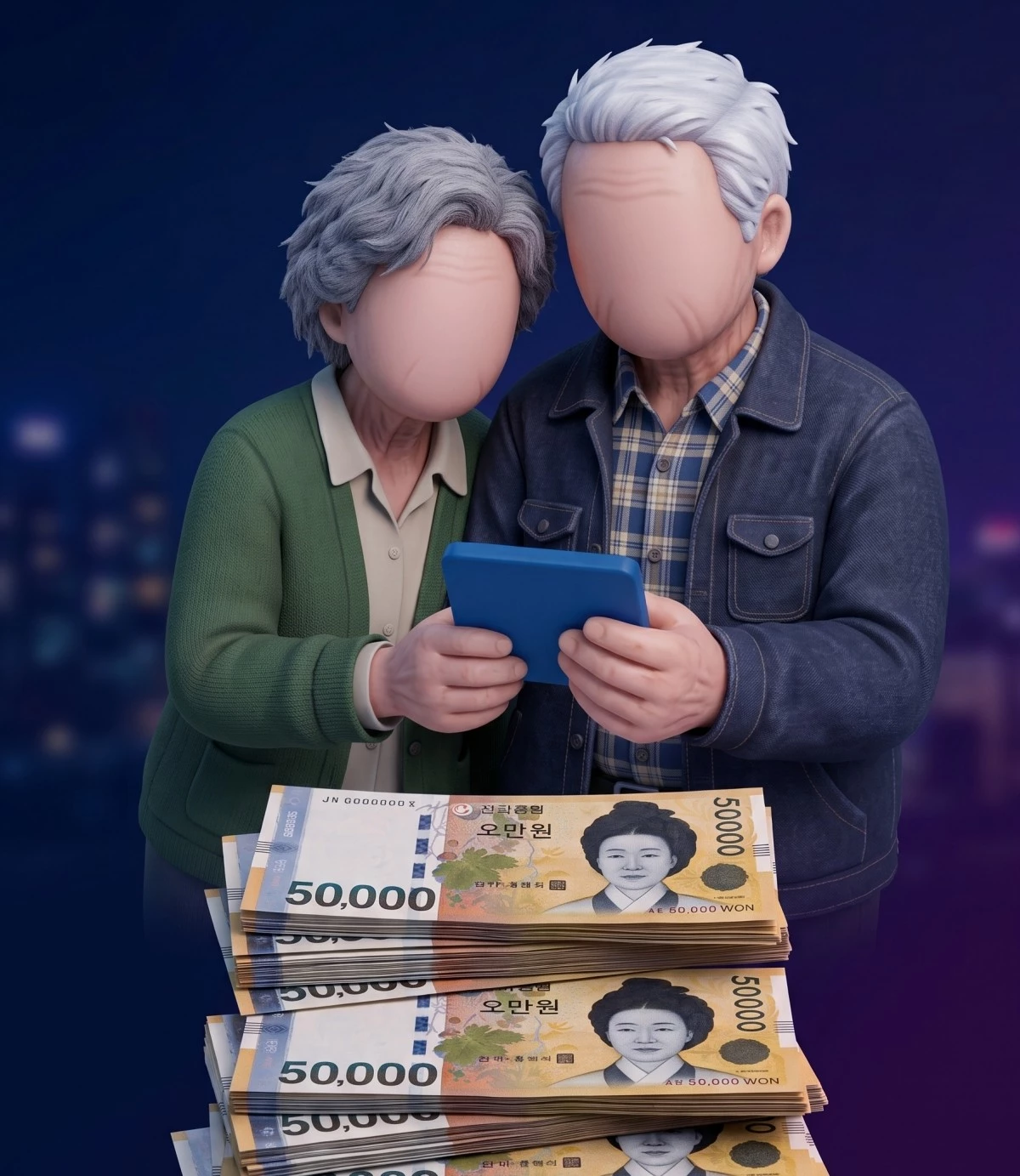 기초연금. 기사 내용 토대로 AI툴 활용해 제작한 자료사진.