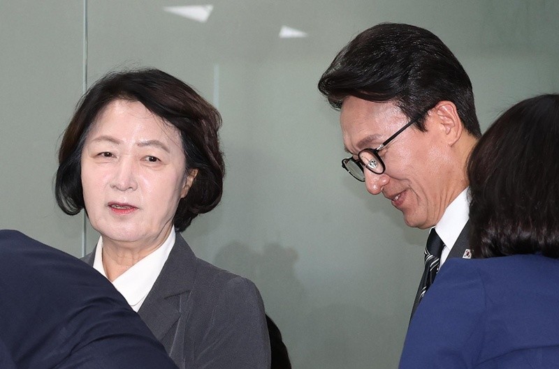 추미애 경기도지사, 김민석 더불어민주당 당대표 / 뉴스1