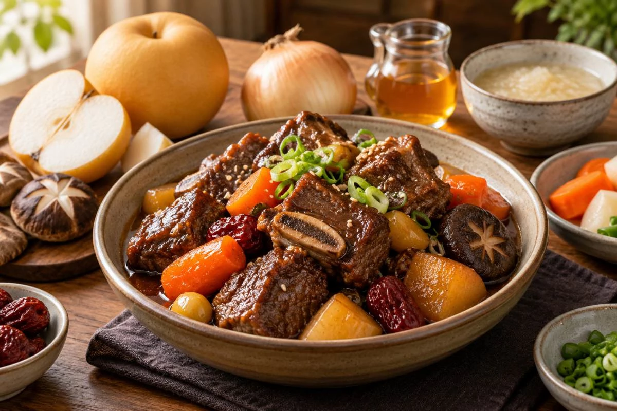맛있는 갈비찜 / 기사 내용을 바탕으로 제작한 AI 이미지. 실제 모습과 차이가 있을 수 있습니다
