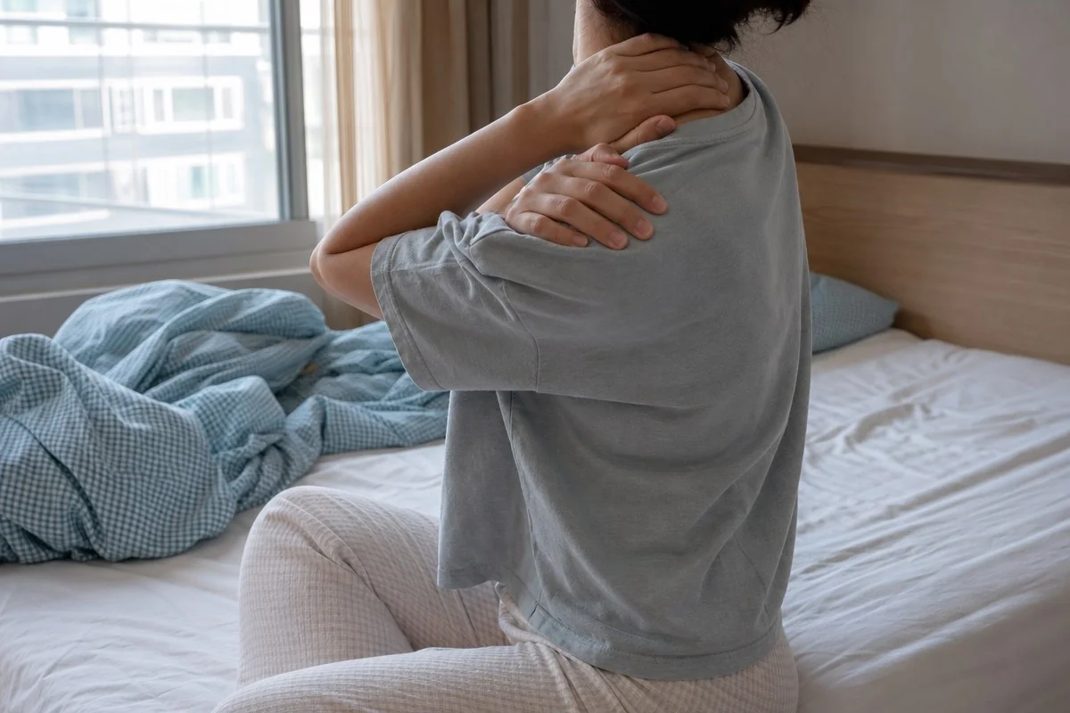 잠자리에서 나오자마자 깊게 늘리면 순서가 거꾸로다 — 이해를 돕는 AI 자료 이미지