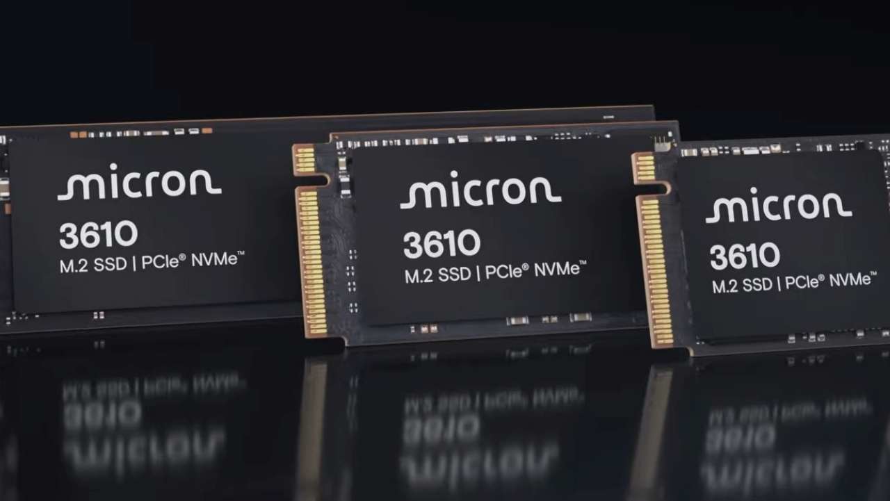 마이크론 3610 SSD. / 유튜브 'Micron Technology'